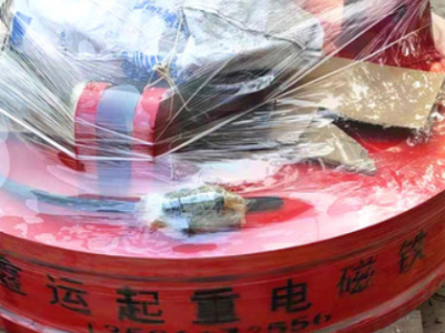現貨批發24伏電磁吸盤耐磨損吸力強MW5系列強磁圓形廢鋼電磁吸盤