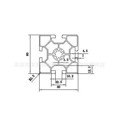 工業(yè)鋁型材6060.支架鋁型材.工業(yè)型材