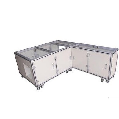 庭軒 防靜電操作臺 鋁型材組裝防靜電工作臺桌子 防靜電工作臺 鋁型材組裝 實力廠家直供