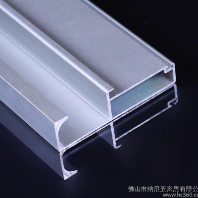 高質(zhì)量烤漆玻璃門邊框鋁材 生產(chǎn)櫥柜門鋁框 可來樣加工定做