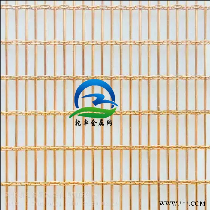 乾卓金屬網(wǎng) 電鍍仿古做舊金屬網(wǎng) 土豪金幕墻網(wǎng) 金色扁條吊頂網(wǎng)