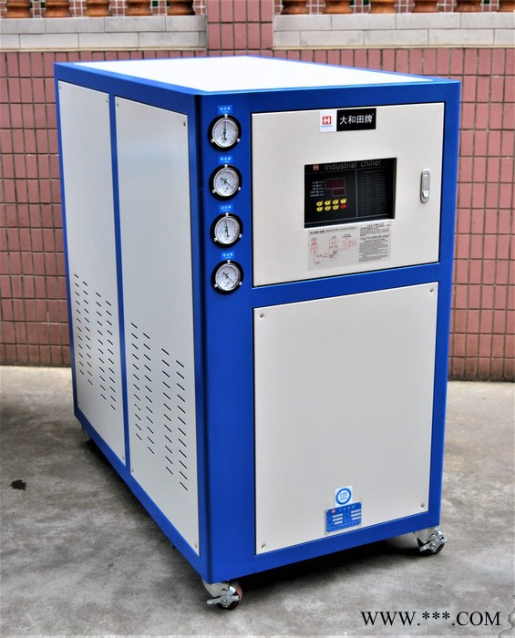 供應電鍍水冷式冷水機 鹽水冷凍機 海水冷水機 耐酸堿風冷式冷凍機 水冷式冷水機